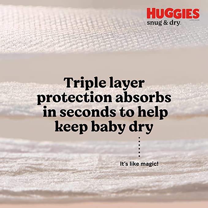 Kimberly Clark Huggies® Snug and Dry™ Baby Diaper, Size 6