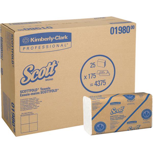 Scott Scottfold Multi-fold 1-Ply Paper Towels by Kimberly-Clark