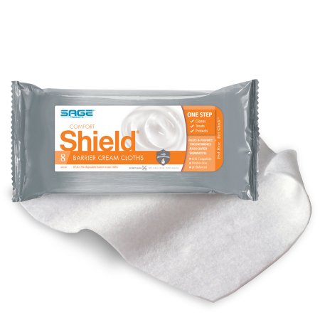 Sage Comfort Shield® Incontinence Care Wipe, Unscented Soft Pack, 8-1/2 X 9 Inch