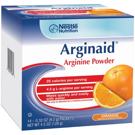 Arginaid® Arginine Supplement, Orange Flavor, 0.32 oz Individual Packet Powder
