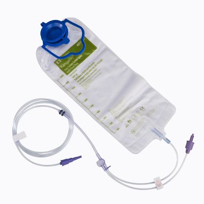 Enteral Feeding Pump Spike Set with Bag Kangaroo™ Joey ENPlus 1000 mL DEHP-Free PVC