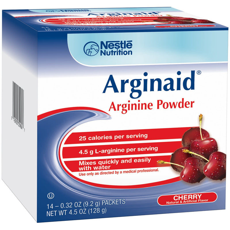 Arginaid® Arginine Supplement, Cherry Flavor, 0.32 oz Individual Packet Powder