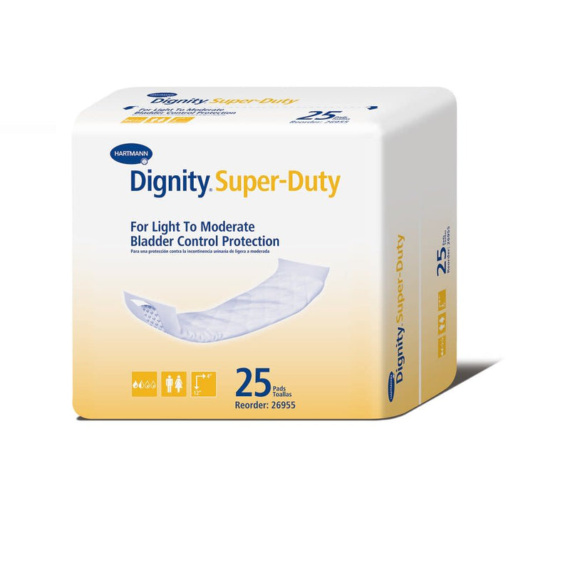 Dignity® Unisex Disposable Incontinence Liner, 4 X 12 Inch, One Size Fits Most, Moderate Absorbency