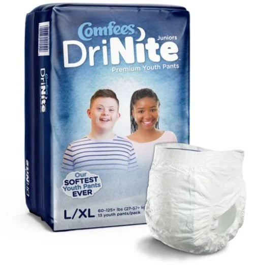 Attends Comfees® DriNite Juniors® Youth Protective Pants, Large/XL