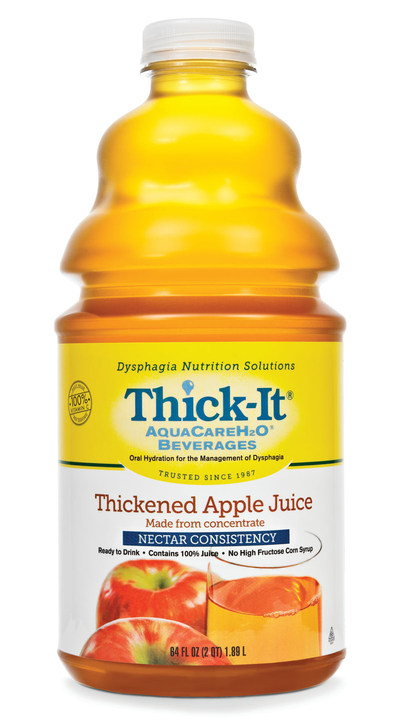 Thick-It® Clear Advantage® Thickened Beverage, Apple Flavor, Ready to Use 64 oz. Bottle, Honey Consistency