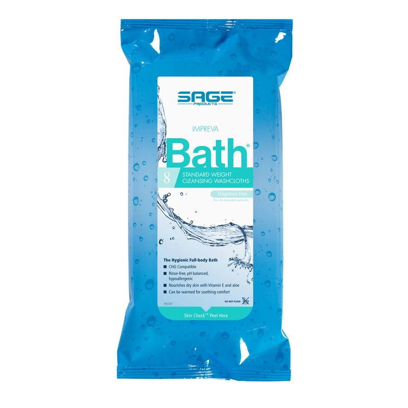Sage® Impreva Bath™ Rinse-Free Bath Wipe