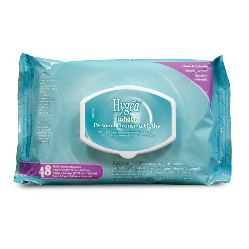 Hygea® Flushable Personal Wipe, 48/PK