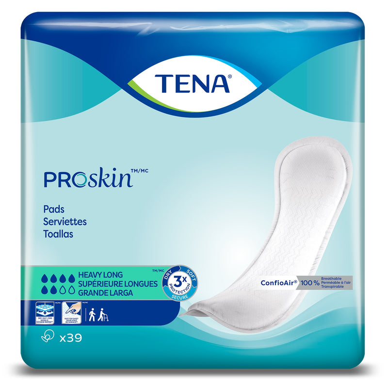 TENA® Light Heavy Unisex Disposable Bladder Control Pad, 15 Inch Length, One Size Fits Most, Heavy Absorbency