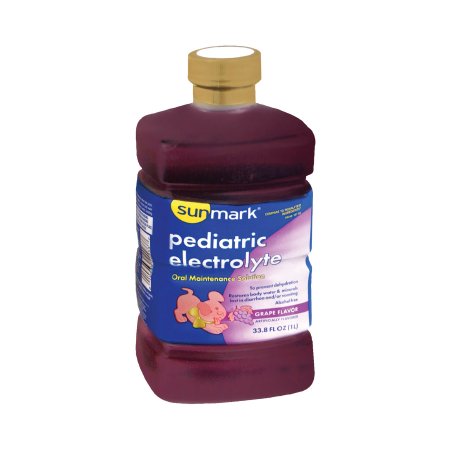 Oral Electrolyte Solution sunmark® Grape Flavor 1 Liter Electrolyte