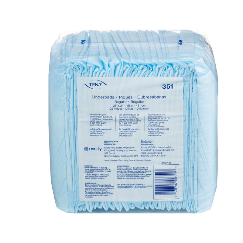 TENA® Regular Disposable Fluff Underpad, Light Absorbency