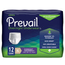 Prevail® Overnight Unisex Adult Disposable Absorbent Underwear, Heavy Absorbency