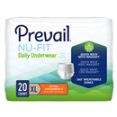 Prevail® Nu-Fit® Unisex Adult Absorbent Underwear, Heavy Absorbency