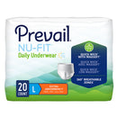 Prevail® Nu-Fit® Unisex Adult Absorbent Underwear, Heavy Absorbency