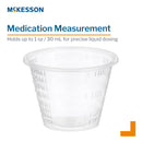 McKesson Disposable 1 oz. Clear Graduated Medicine Cup (16-9505)