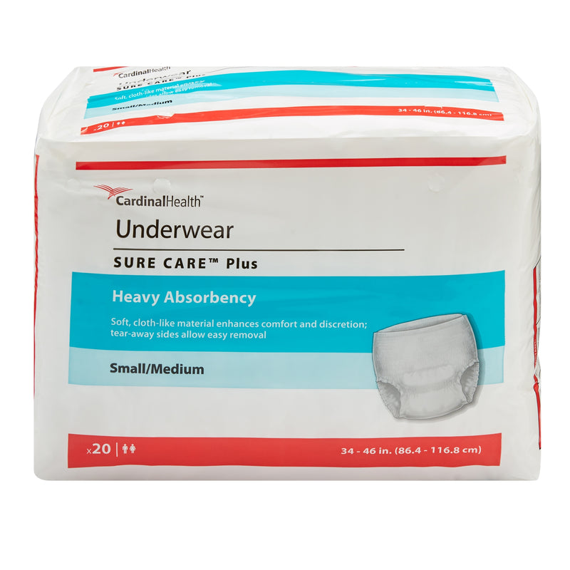 Sure Care Plus Unisex Disposable Absorbent Pull On Underwear by Cardinal