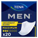 TENA® Men™ Maximum Guard Disposable Bladder Control Pad, One Size Fits Most, Moderate Absorbency (50600)
