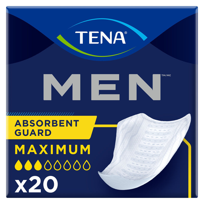 TENA® Men™ Moderate Guard Disposable Bladder Control Pad, One Size Fits Most, Moderate Absorbency