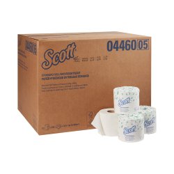 04460 Scott Essential Standard Size 2-Ply Cored Roll Toilet Tissue by Kimberly-Clark