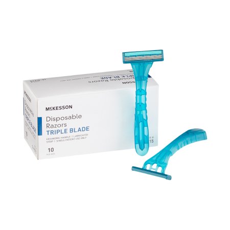 McKesson Triple Blade Razor, 10/BX