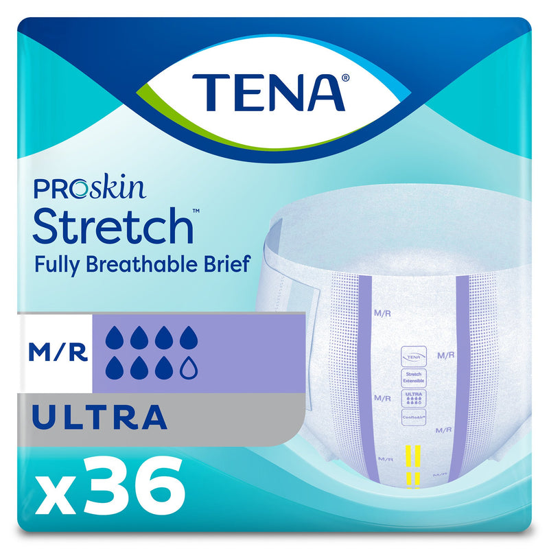 TENA® Stretch™ Ultra Adult Disposable Incontinence Brief, Moderate Absorbency