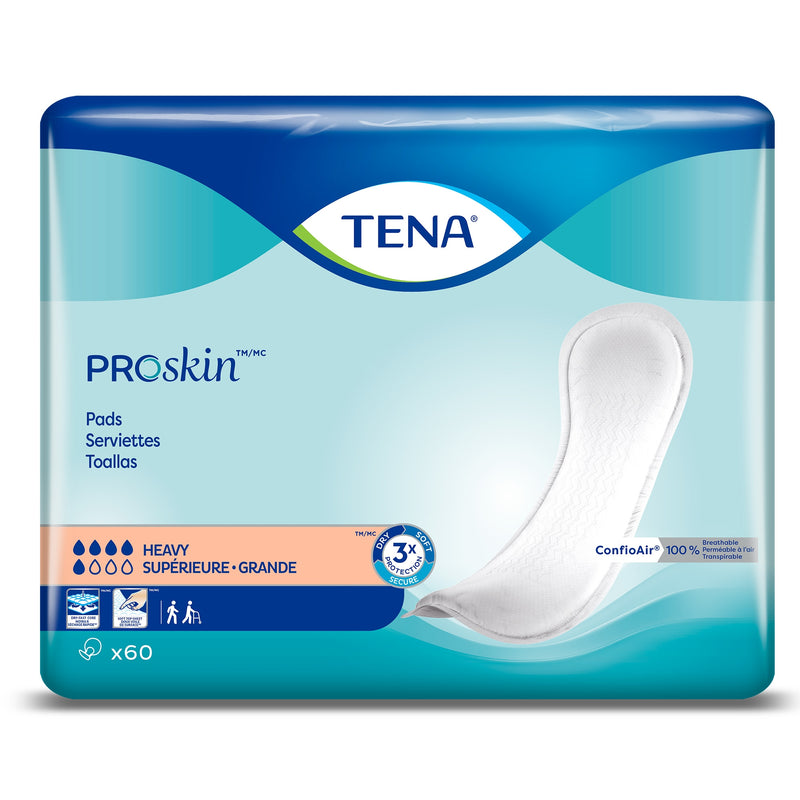 TENA ProSkin™ Heavy Unisex Disposable Bladder Control Pad, 12 Inch Regular Length