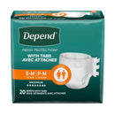 Kimberly Clark Depend® Unisex Disposable Incontinence Brief, Heavy Absorbency