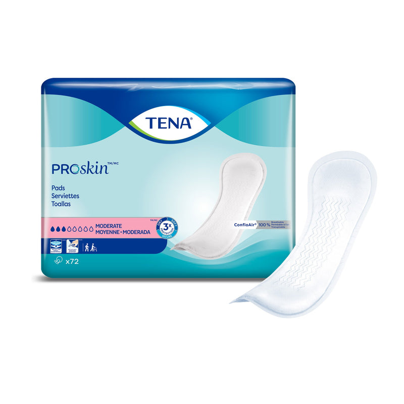 TENA® Light Moderate Unisex Disposable Bladder Control Pad, 11 Inch Regular Length, One Size Fits Most, Moderate Absorbency