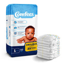 Comfees® Disposable Unisex Baby Diaper, Moderate Absorbency
