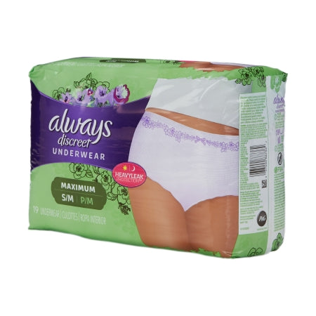 Always Discreet Women's Protective Underwear for Bladder Leaks, Maximum Absorbency