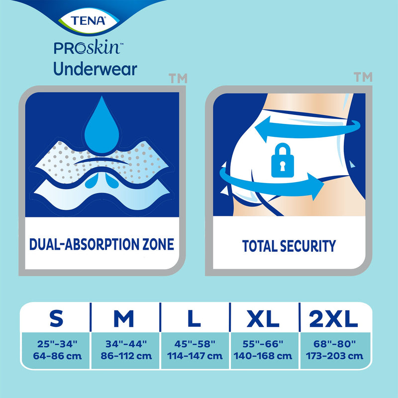 Tena ProSkin Extra Unisex Moderate Absorbent Pull On Underwear