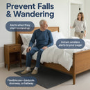 Smart Caregiver Bedside Floor Mat Alarm with Caregiver Pager (WPFM7-SYS)