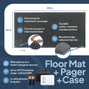 Smart Caregiver Bedside Floor Mat Alarm with Caregiver Pager (WPFM7-SYS)