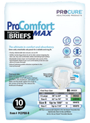 ProComfortMax Adult Disposable Unisex Extra Protective Bariatric Briefs, Heavy Absorbency