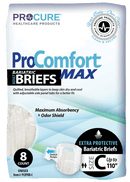 ProComfortMax Adult Disposable Unisex Extra Protective Bariatric Briefs, Heavy Absorbency