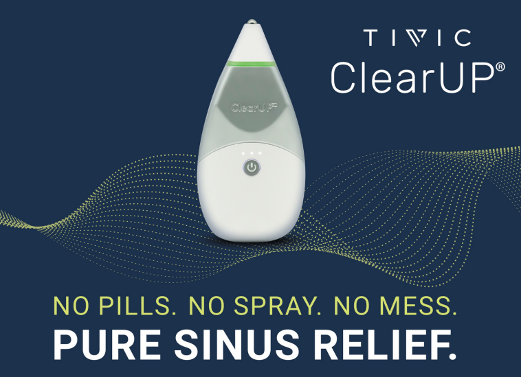 Bioelectronic Sinus Relief Device Tivic ClearUP® 2.0