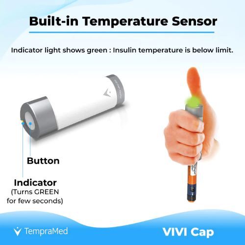 VIVI Cap Multi Insulin Pen Cap For Use with Prefilled and Refillable Insulin Pens 2008-01-VIV