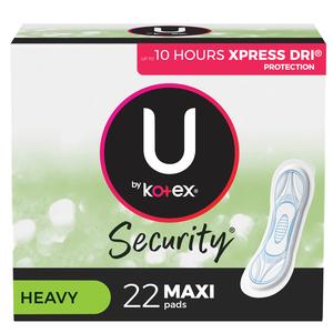 Feminine Pad U by Kotex® Maxi Super Absorbency