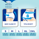TENA ProSkin™ Plus Unisex Disposable Breathable Absorbent Underwear, Pull On with Tear Away Seams, Moderate Absorbency