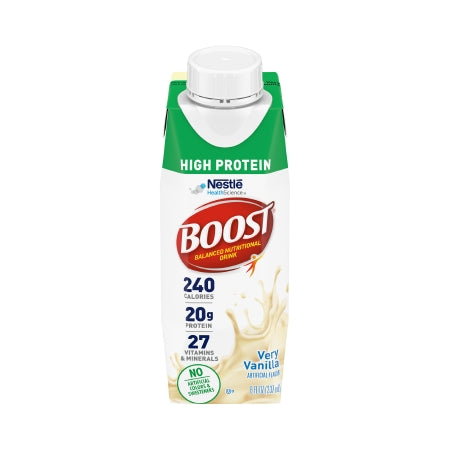 Boost High Protein Flavored Drink, Very Vanilla Flavor, Ready To Use 8 oz. Carton