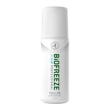 Roll-on Topical Pain Relief Biofreeze® Professional 5% Strength Menthol Topical Gel 3 oz.