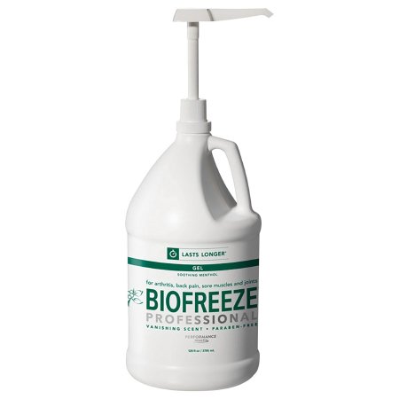 Topical Pain Relief Biofreeze® Professional 5% Strength Menthol Topical Gel 1 gal Pump Bottle