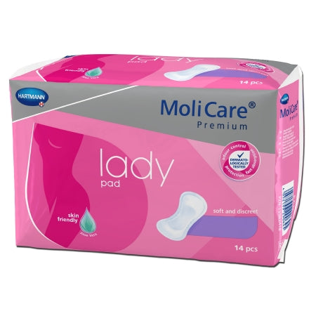 MoliCare® Premium Female Disposable Bladder Control Pad, One Size Fits Most, Light Absorbency