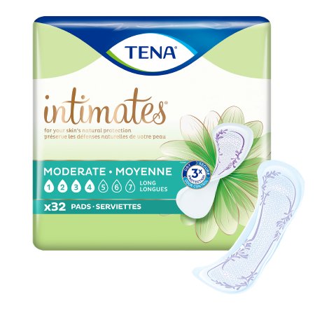 TENA® Intimates™ Moderate Female Disposable Bladder Control Pad, 13 Inch Length, Moderate Absorbency