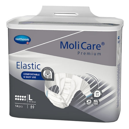 Unisex Adult Incontinence Brief MoliCare® Premium 10D Disposable Heavy Absorbency
