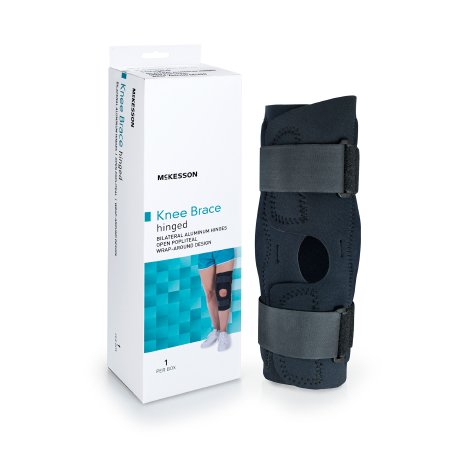 Knee Brace McKesson Wraparound / Hook and Loop Strap Closure with D-Rings Left or Right Knee