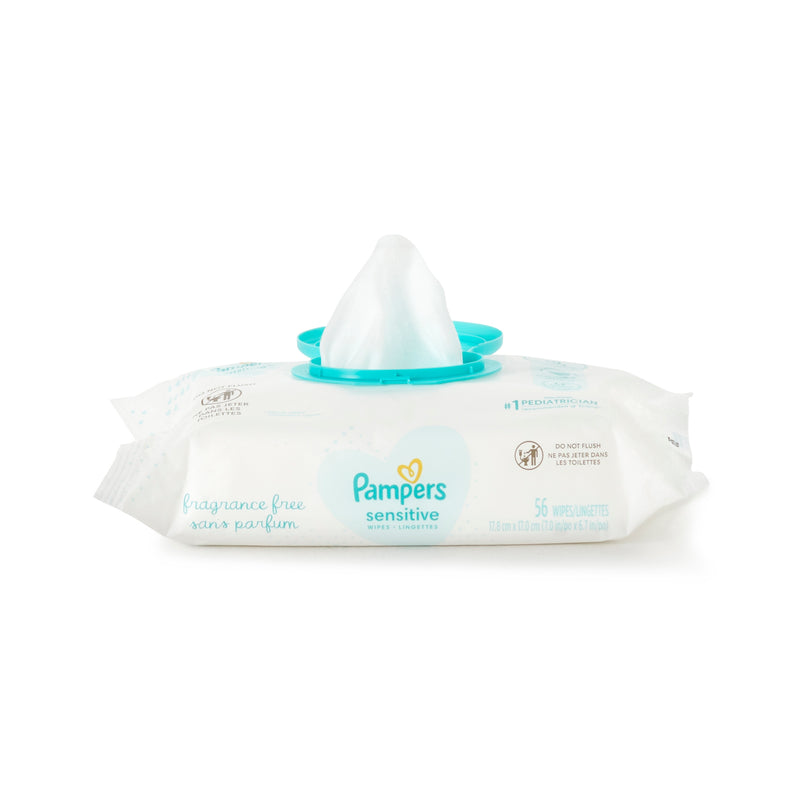 Baby Wipe Pampers® Sensitive Soft Pack Unscented