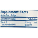 Vitamin Supplement sunmark® Vitamin D3 2000 IU Strength Softgel 100 per Bottle