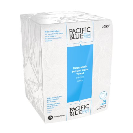 Pacific Blue Select Washcloth White Disposable by Georgia Pacific