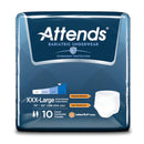 Unisex Adult Absorbent Underwear Attends® Bariatric Pull On with Tear Away Seams 3X-Large Disposable Heavy Absorbency