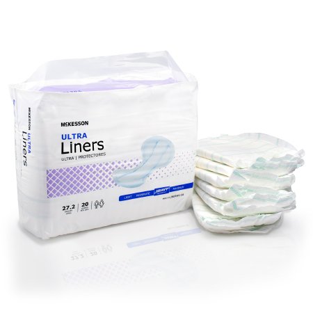 Incontinence Liner McKesson Ultra 27-1/5 Inch Length Heavy Absorbency Polymer Core One Size Fits Most Adult Unisex Disposable